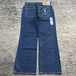 NWT Vintage Levi's 519 Jeans Womens 12 32x31 Blue Low Rise Flare Made In USA 90s